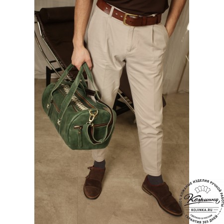  Кожаная сумка "Тайлер" (глянец черный)